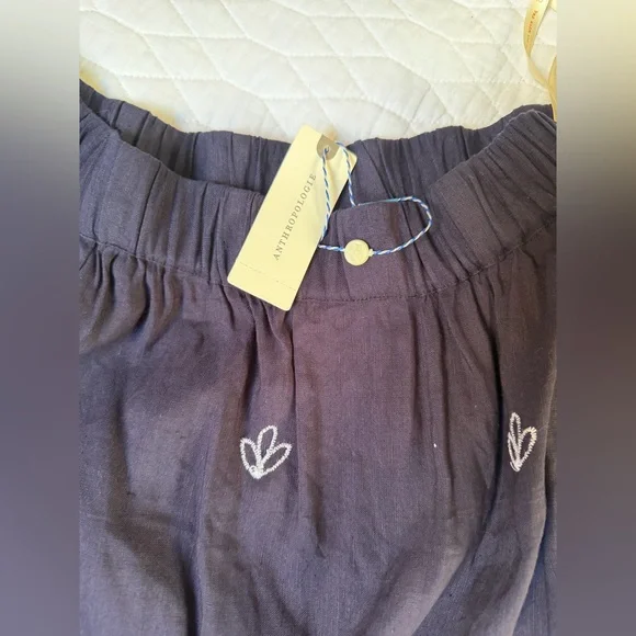 Farm Rio Embroidered Linen Romper NWT - Picture 4 of 8